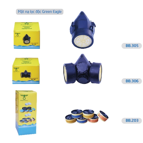 Mặt Nạ Lọc Độc 2 Lọc Green Eagle Bảo Bình BB.306
