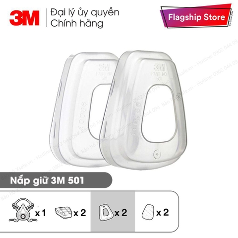 MẶT NẠ 3M 6200 + PHIN 6001 + 1 CẶP NẮP + 1 CẶP BÔNG