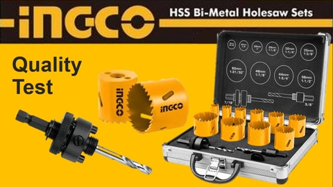 Bộ 12 mũi khoét kim loại Ingco AKH0131 chính hãng