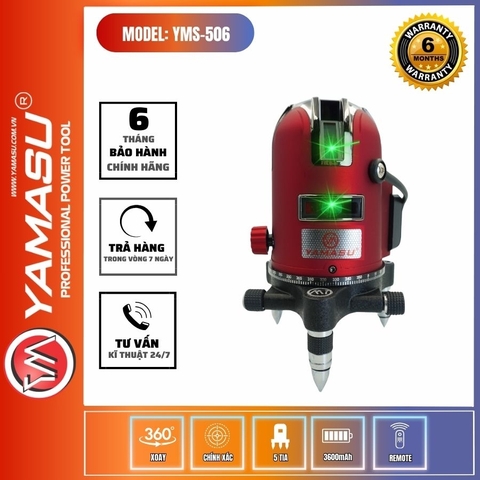 Máy Laser Cân Bằng 5 Tia Xanh Yamasu YMS-506