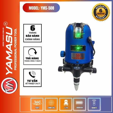 Máy Laser Cân Bằng 5 Tia Xanh Yamasu YMS-508