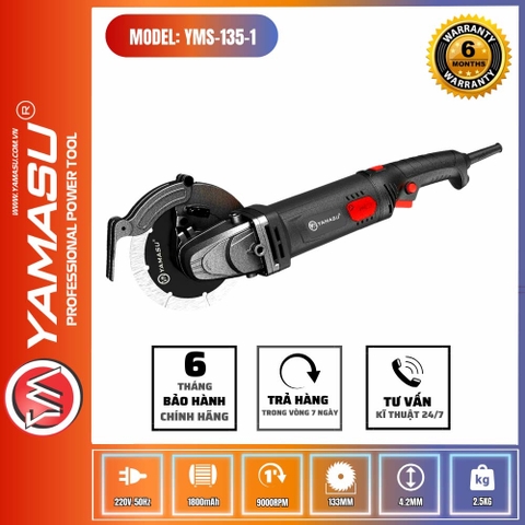 Máy Cắt Tường 1 Lưỡi Chuyên Nghiệp Yamasu YMS-135-1