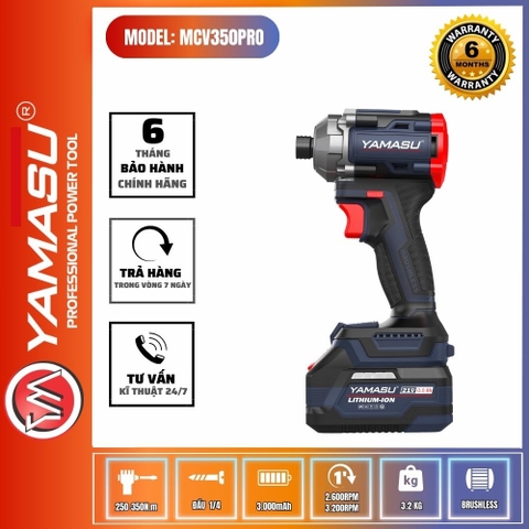 Bộ Máy Siết Vít Động Lực Pin 21V Yamasu MCV350PRO