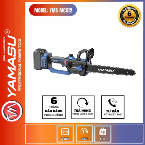 Máy Cưa Xích Cắt Gỗ Pin 21V Yamasu MCX12