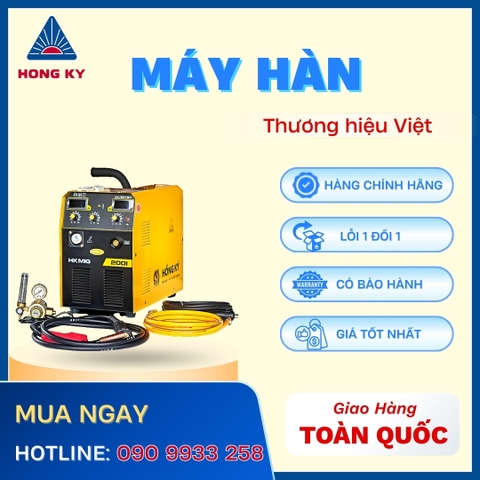 Máy Hàn MIG Không Khí Hồng Ký 160 Ampe 220V - HKMIG200I