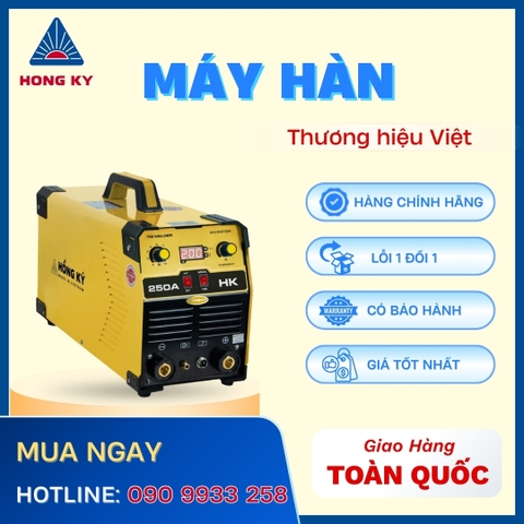 Máy hàn Hồng Ký TIG DC que MMA Inverter 250 Ampe 220V  - HKTIG250A