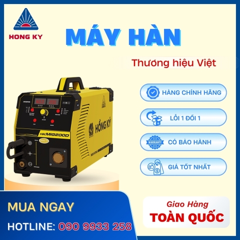 Máy hàn que MIG 160 Ampe 220V Hồng Ký - HKMIG200