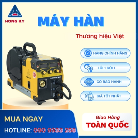 Máy hàn MIG 3 trong 1 Hồng Ký HKMIG200S - súng rời 15AK