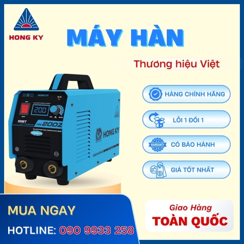 Máy hàn que MMA Inverter Hồng Ký 200 Ampe 220V - HK200Z