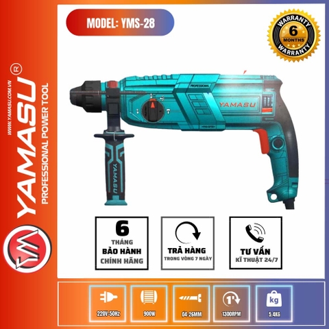 Máy Khoan Bê Tông - Đảo Chiều Ổ Than Yamasu YMS-28