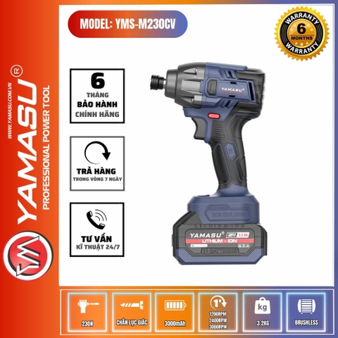 Máy Bắn Vít Động Lực Pin 21V 230N Yamasu YMS-M230CV