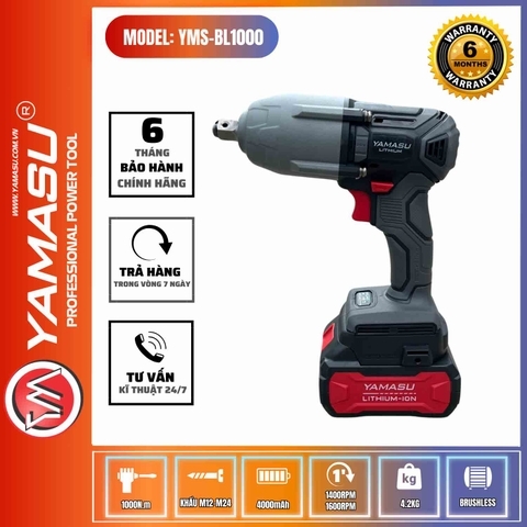 Máy Siết Ốc Động Lực Pin 20V Yamasu YMS-M20 BL1000