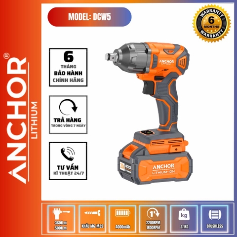 Máy Siết Bulong 20V 500N M20-DCW5 Yamasu M20-DCW5