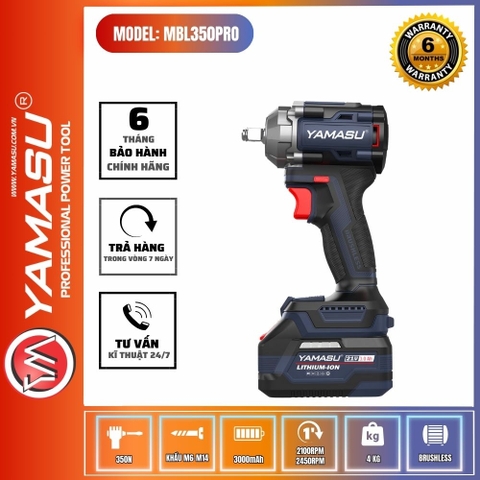 Bộ Máy Siết Ốc Động Lực Pin 21V Yamasu MBL350PRO