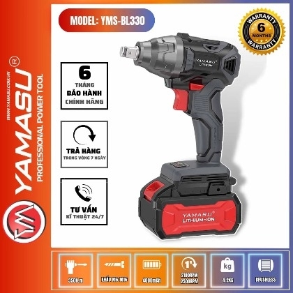 Máy Siết Bu Lông 20V 330N Yamasu YMS-M20 BL330