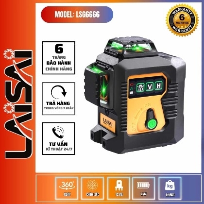Máy Laser Cân Bằng 12 Tia Xanh Yamasu LSG6666