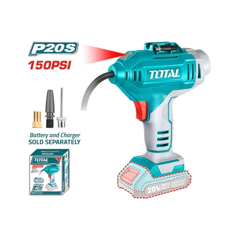 Máy Bơm Hơi Cầm Tay Tự Động Dùng Pin 20V (chưa Pin Sạc) Total TACLI2018