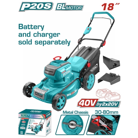 Máy Cắt Cỏ đẩy Tay18 Inch Không Chổi Than Pin Lithium 40V (chưa Pin & Sạc) Total TLMLI20185