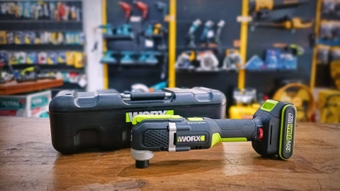Máy cắt dao động đa năng dùng pin WORX 20V WE696 Máy cắt góc