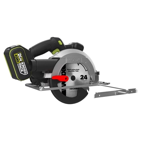 Máy Cưa Đĩa Dùng Pin 20V Worx WU536.14.6B (1 Pin 4.0Ah, 1 Sạc 6A)
