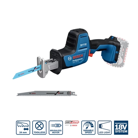 Máy Cưa Kiếm Pin GSA 18V-24 (SOLO) Bosch 06016A51L0