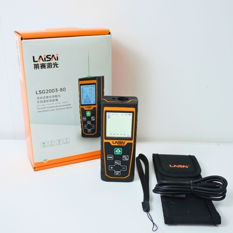 Máy Đo Khoảng Cách 80M Tia Xanh Laisai LSG2003-80