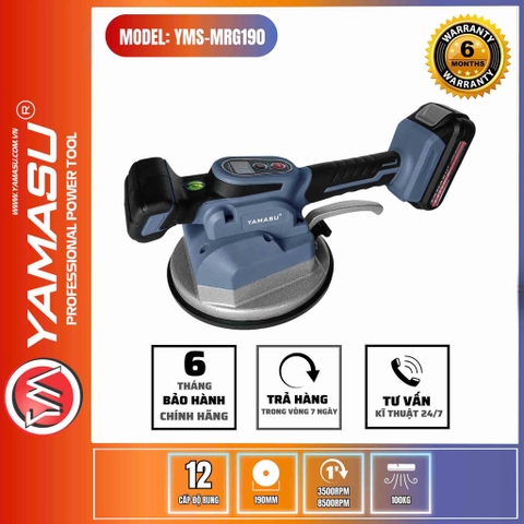 Máy Hít - Rung Gạch Động Lực Pin 21V Phiên Bản Cao Cấp Yamasu YMS-MRG190