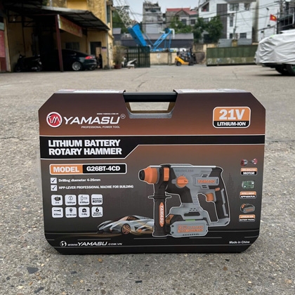 Máy Khoan Chuyên Bê Tông Pin 21V Yamasu G26BT-4CD