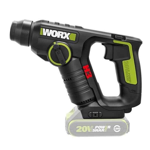 Máy Khoan Búa Dùng Pin 20V (1 Pin 5Ah + 1 Sạc 2Ah) Worx WU380.15.2B