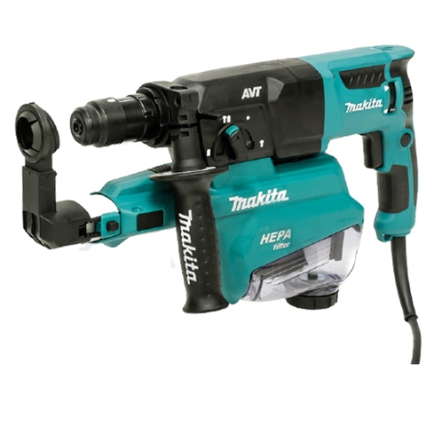 Máy Khoan Bê Tông 3 Chức Năng Với Hệ Thống Hút Bụi Chuôi Gài SDS-PLUS/26mm Makita HR2653