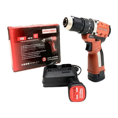 Bộ Máy Khoan Động Lực Pin 16V Amaxtools AKI5510BL, 2 Pin 1 Sạc