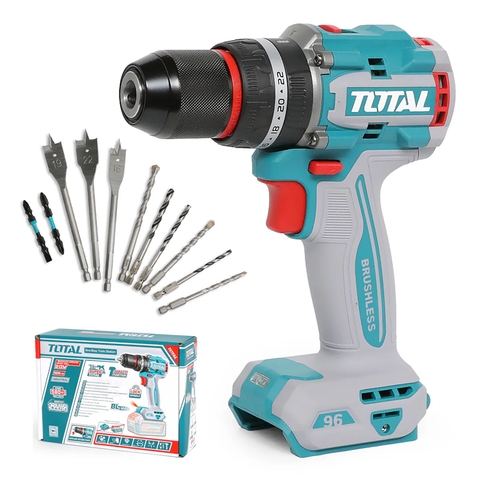 Máy Khoan Búa Không Chổi Than Dùng Pin 20V (không Kèm Pin & Sạc) Total TIDLI209681