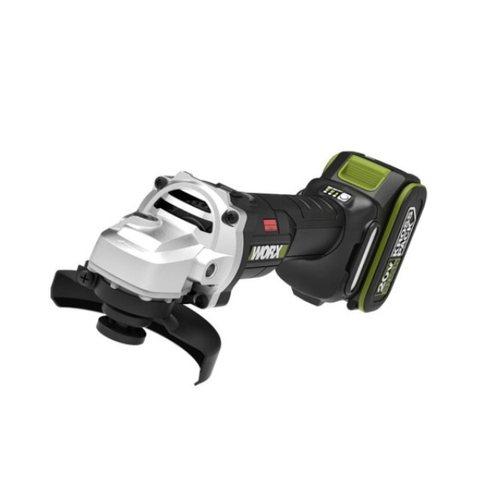 Máy Mài Góc Dùng Pin 20V (1 Pin 5.0Ah, 1 Sạc 6A) Worx WU806.15.6