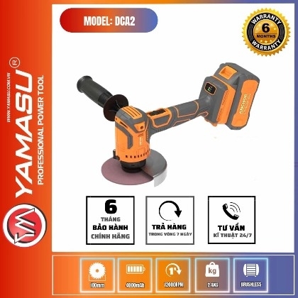Máy Mài Tốc Nhanh 100mm Pin 20V M20 DCA2 Yamasu M20-DCA2
