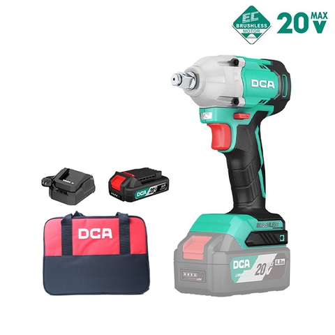 Máy siết buloong không chổi than dùng pin DCA ADPB298DM