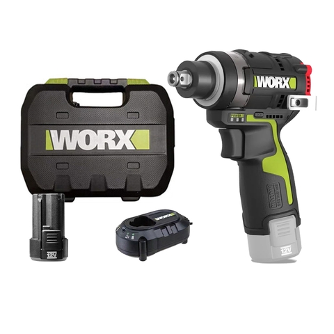 Máy vặn vít và bu lông dùng pin 12V Worx WU132T.1 (1 Pin 2.0Ah, 1 Sạc)