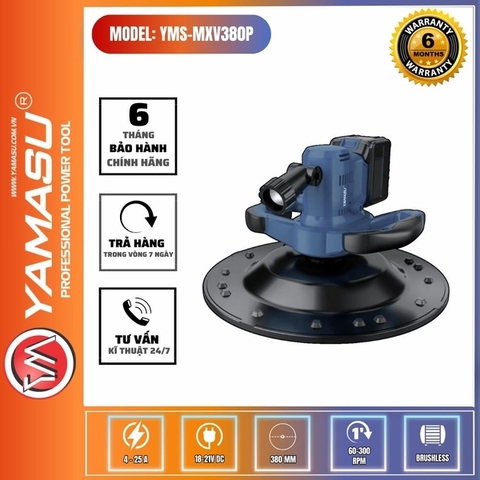 Máy xoa vữa cầm tay pin không bao gồm pin sạc Yamasu MXV380P