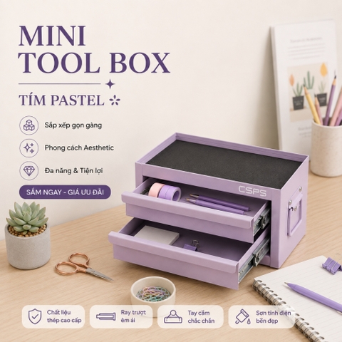 [Sale 9/9] Hộp đựng dụng cụ mini tool box CSPS 27cm