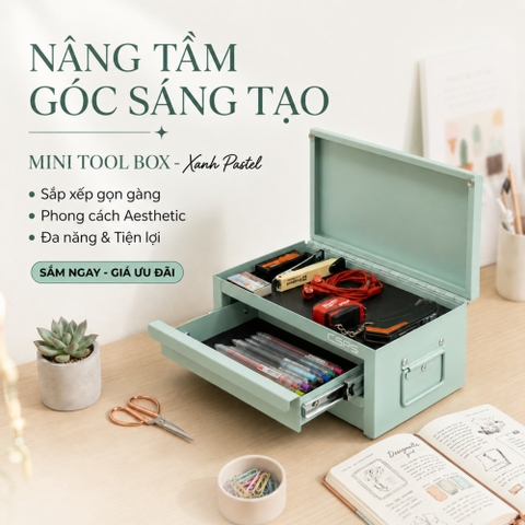 [Sale 9/9] Hộp đựng dụng cụ mini tool box CSPS 27cm