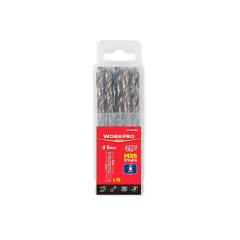 Mũi Khoan Xoắn HSS-G M35 7mm 1 Bộ = 10 Cái Workpro WP400081