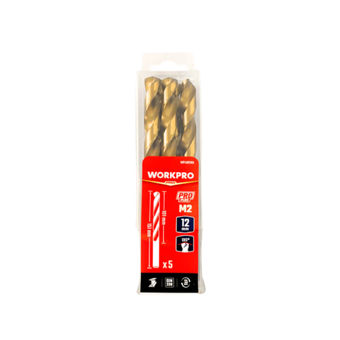 Mũi Khoan Xoắn HSS-G M2 125mm 1 Bộ = 5 Cái Workpro WP400194