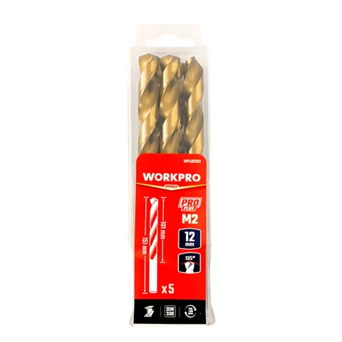Mũi Khoan Xoắn HSS-G M2 42mm 1 Bộ = 10 Cái Workpro WP400170