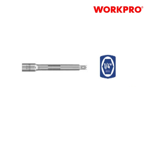Nối tuýp dài có đầu vuông 1/4 inch dài 3 inch 150mm Workpro - WP275023
