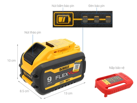 Pin 20v/ 60v Max 3ah Flexvolt Dewalt DCB609-KR