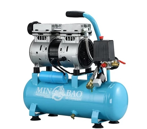 Máy nén khí không dầu 9L (xanh) MINBAO MBKD9L