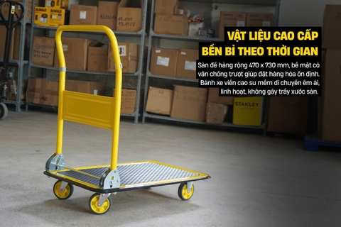 Xe đẩy hàng 4 bánh gấp gọn 150kg Stanley PC527