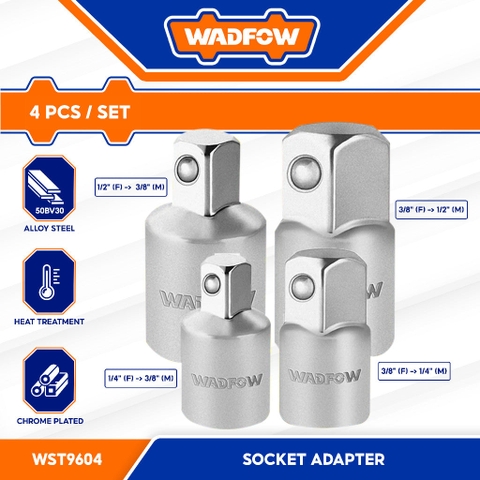 Bộ 4 Đầu Tuýp Chuyển Đổi WADFOW WST9604