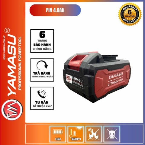 Pin 20V 4.0Ah Yamasu YAMASU-20V-4.0A