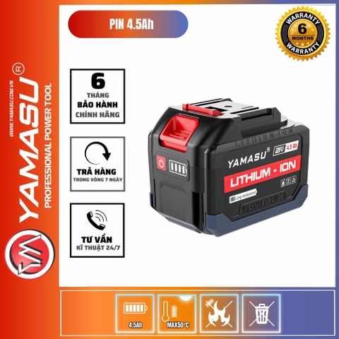 Pin G21V 4.5Ah Chân Pin Phổ Thông Yamasu G21V-4.5Ah