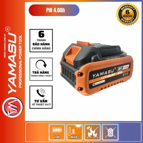 Pin M21 4.0 Ah Pro (Phiên Bản Cao Cấp) Yamasu M21-4.0Ah-PRO